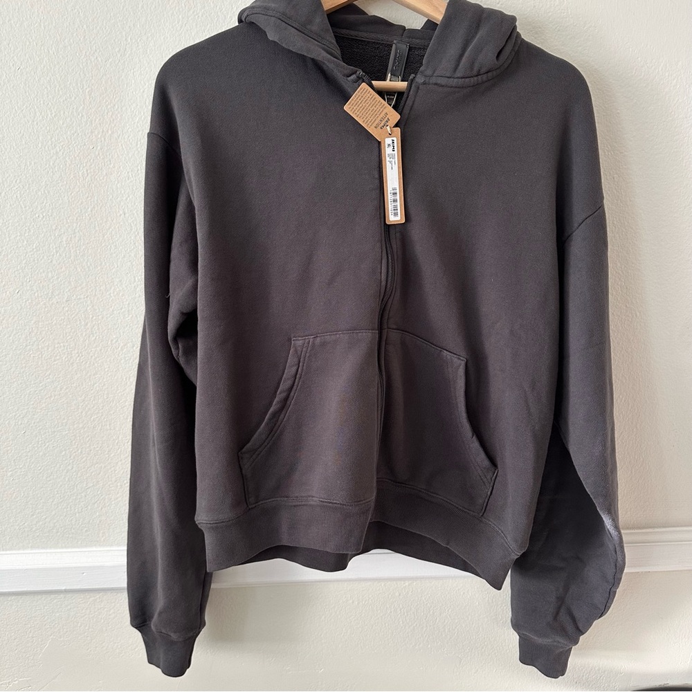 SKIMS French Terry Zip Up Hoodie Small